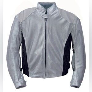 OSI Motorcycle Road Bike Riding Jacket Protective Plate inserts silver sz XXS